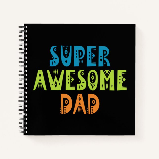 Cuaderno Día del padre súper asombroso | Portátil (Anverso)