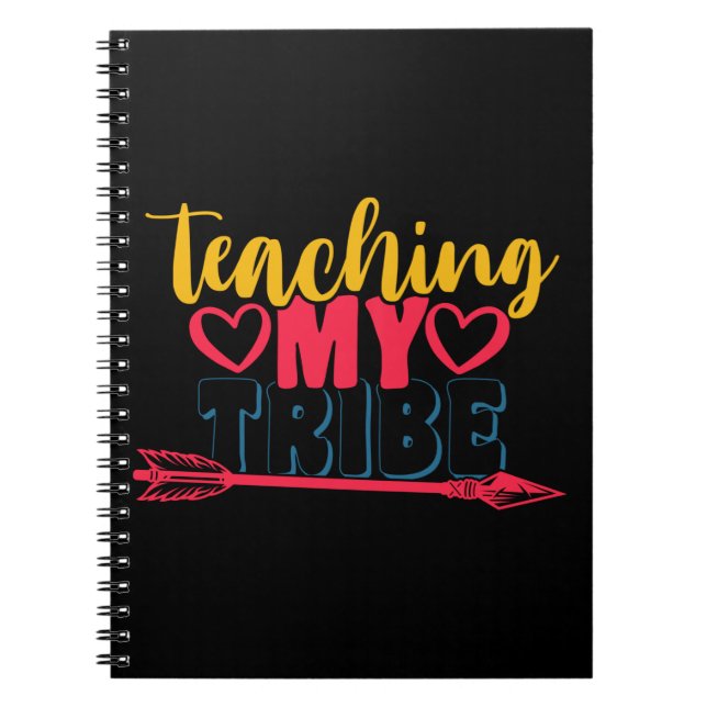 Cuaderno Día del profesor enseñando mi tribu (Frente)