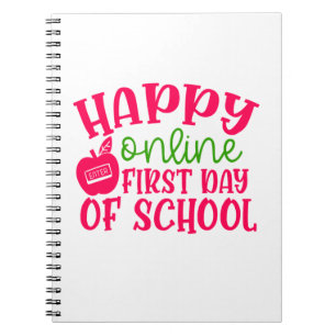 Cuaderno Día del profesor feliz primer día escolar en línea