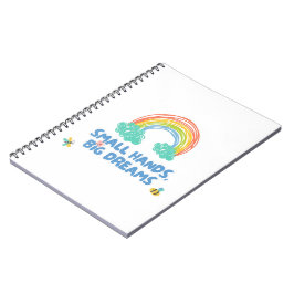 Cuaderno Día feliz de los niños Pequeñas Manos, Grandes Sue