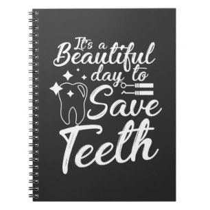 Cuaderno Día hermoso del regalo del médico del dentista