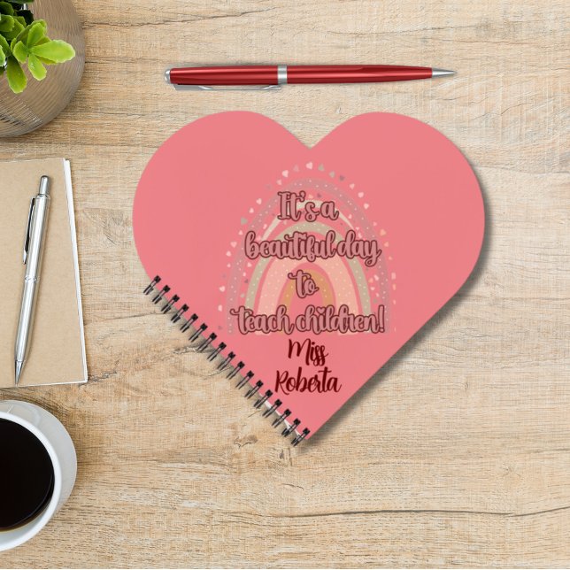Cuaderno Día Hermoso Personalizado Para Enseñar Arcoíris (Subido por el creador)