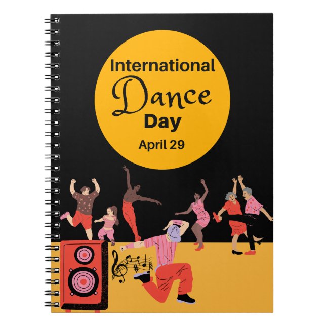 Cuaderno Día Internacional de la Danza | Día Mundial de la  (Frente)