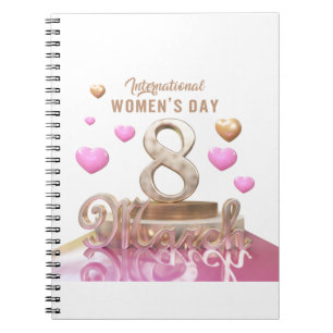 Cuaderno día internacional de la mujer 8 de marzo