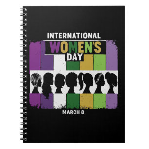 Cuaderno Día Internacional de la Mujer Moderno Mujeres Di