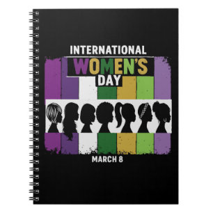 Cuaderno Día Internacional de la Mujer Moderno   Mujeres Di