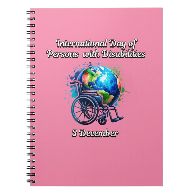 Cuaderno Día Internacional de las Personas con Discapacidad (Frente)