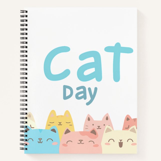Cuaderno Día Internacional del Gato (Anverso)