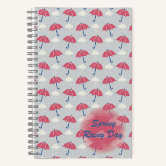 Cuaderno Día lluvioso de bloc de notas en espiral