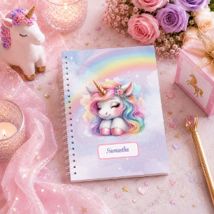 Cuaderno Día Mágico de Cumpleaños de Niña Unicornio Persona