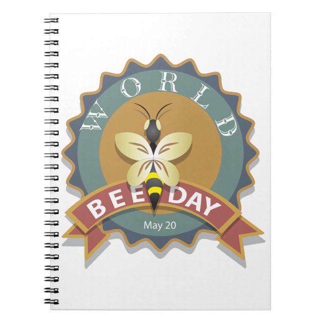 Cuaderno Día Mundial de la Abeja 20 de mayo (Frente)
