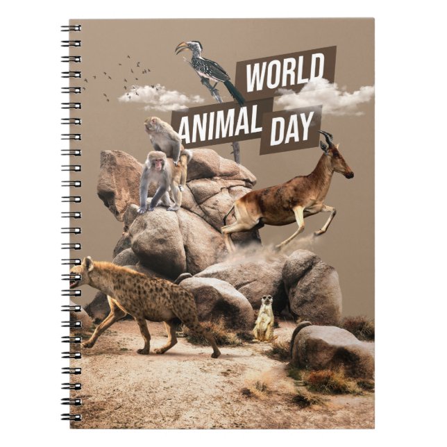 Cuaderno Día Mundial de los Animales (Frente)