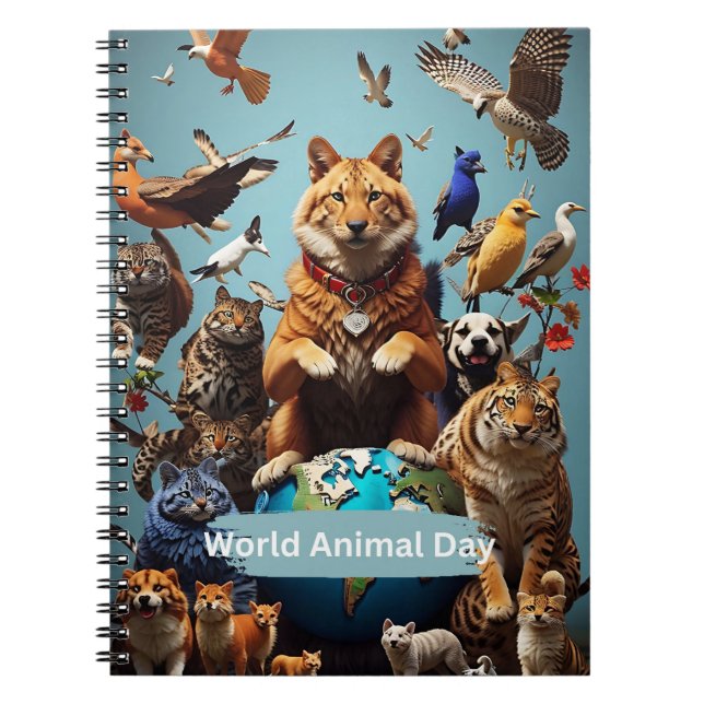 Cuaderno Día Mundial de los Animales (Frente)