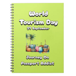 Cuaderno Día Mundial del Turismo. Viaje En Adicto De Pasapo