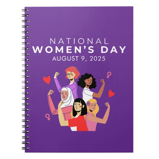 Cuaderno Día Nacional de la Mujer (Frente)