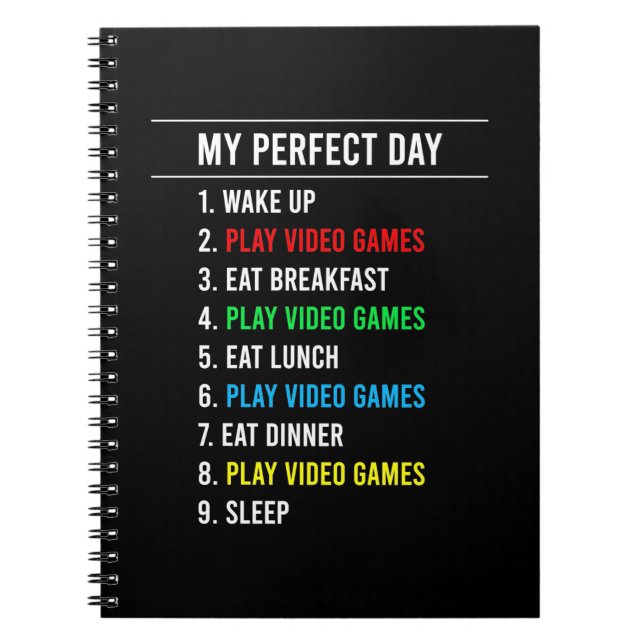 Cuaderno Día perfecto para los jugadores (Frente)