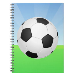 Cuaderno Día soleado de la bola de fútbol