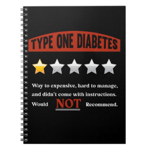 Cuaderno Diabetes divertidos Chiste Humor diabético