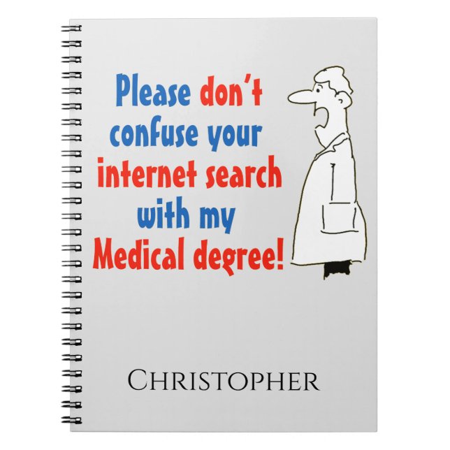 Cuaderno Diagnóstico médico en línea y un Médica cualificad (Frente)