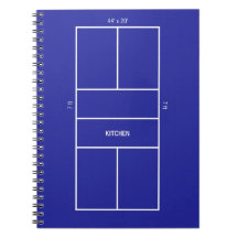 Diagrama de cancha de pickleball de cocina