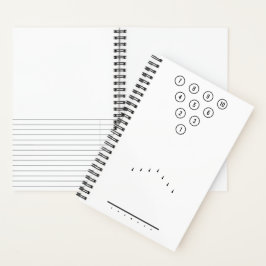 Cuaderno Diagrama de referencia de los carriles de bolos ne