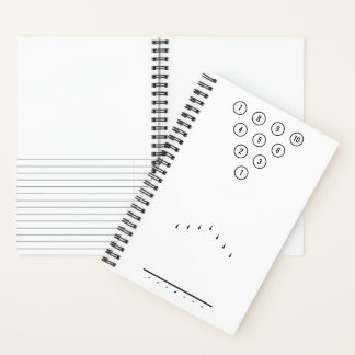 Cuaderno Diagrama de referencia de los carriles de bolos ne