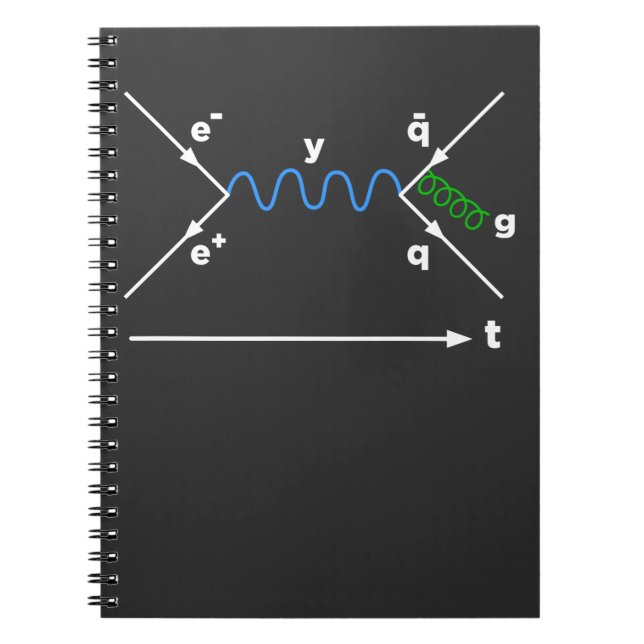 Cuaderno Diagrama Feynman Físico Físico de ecuación (Frente)
