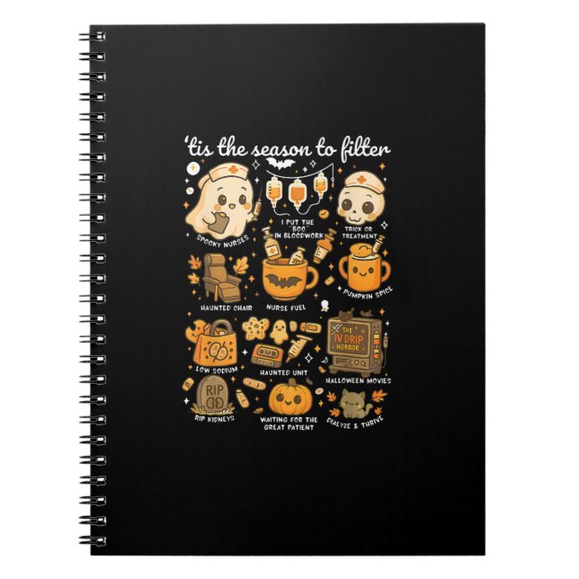 Cuaderno Dialysis Nurse Tis The Season To Halloween (Frente)