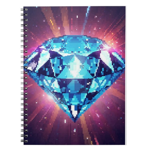 Cuaderno Diamante Brillante Pixelado (Frente)