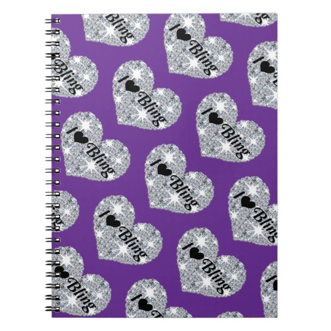 Cuaderno Diamante falso falso Funky me encanta el diseño de (Frente)