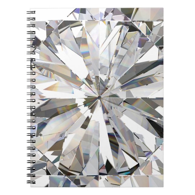 Cuaderno Diamante realista: Cierre 3D (Frente)