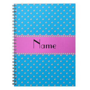 Cuaderno Diamantes azules conocidos personalizados