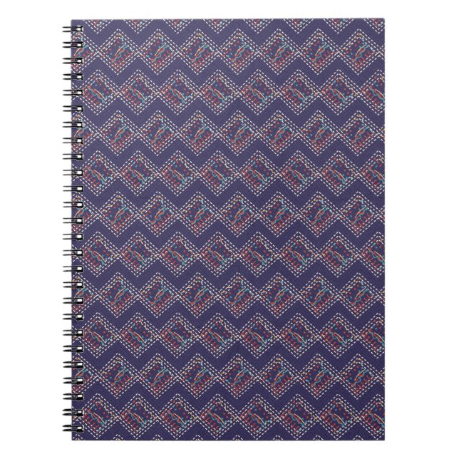 Cuaderno Diamantes Cosedos Índigo (Frente)