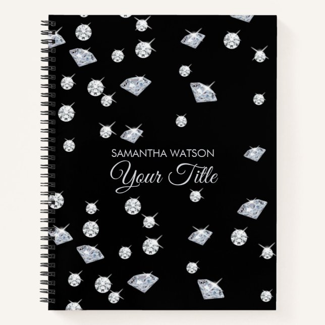 Cuaderno Diamantes de espuma personalizados (Anverso)