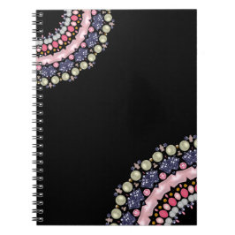 Cuaderno Diamantes de imitación, secuelas, confetti, perlas