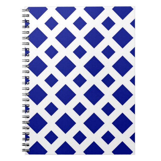 Cuaderno Diamantes de la marina en blanco (Frente)