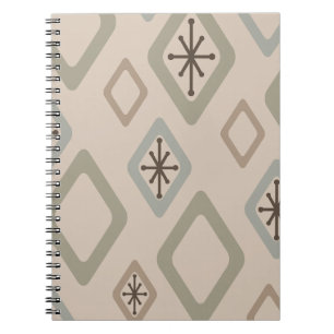 Cuaderno Diamantes de mediados de siglo, neutros suaves