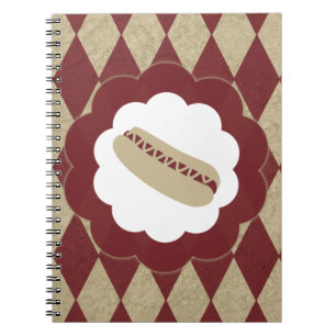 Cuaderno diamantes de perros calientes
