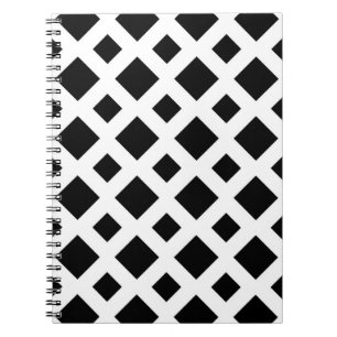 Cuaderno Diamantes negros sobre blanco