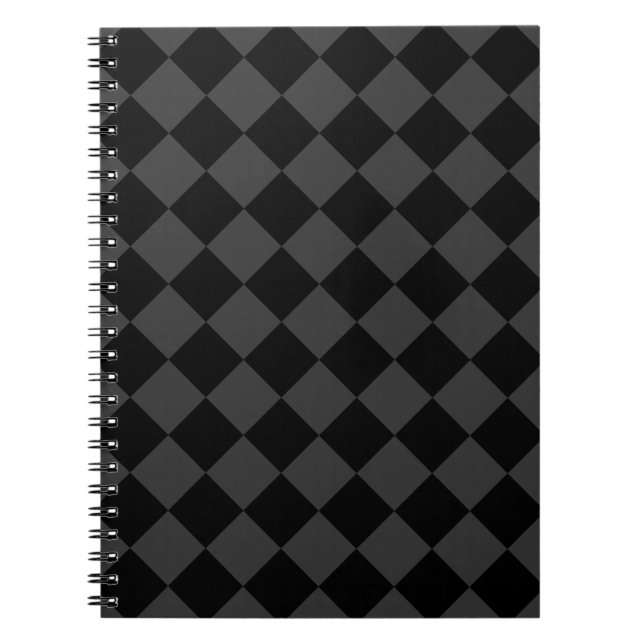 Cuaderno Diamantes negros y húmedos - Elegantes y sin tiemp (Frente)