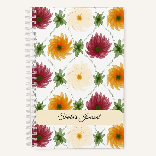 Cuaderno Diamond Lattice Pattern Multicoloured (Anverso)