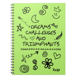 Cuaderno Diario adolescente con Doodles