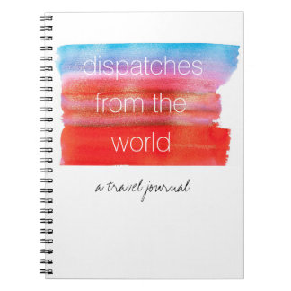 Cuaderno Diario adorable del viaje de la acuarela
