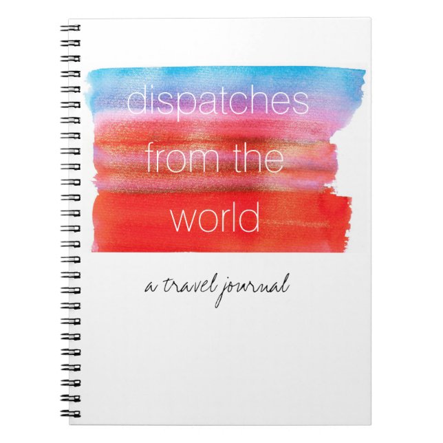 Cuaderno Diario adorable del viaje de la acuarela (Frente)