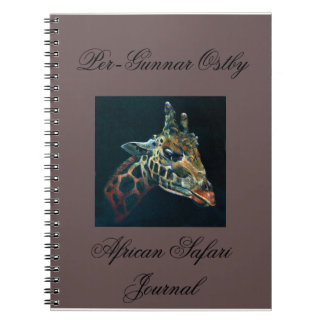 Cuaderno Diario africano del safari