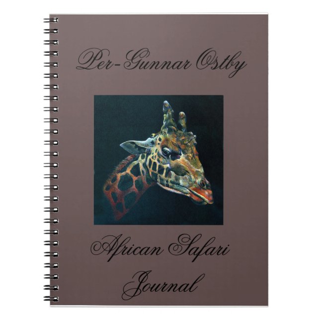 Cuaderno Diario africano del safari (Frente)