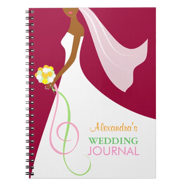 Cuaderno Diario afroamericano de la boda de la novia de (Frente)