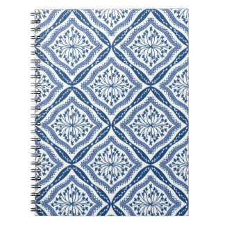 Cuaderno Diario Azul y Blanco
