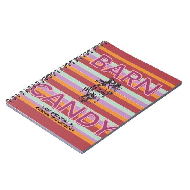 Cuaderno diario barn candy (Lado Izquierdo)