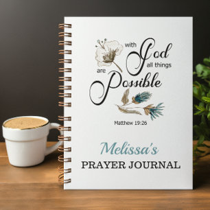 Cuaderno Diario BIble Verse Prayer
